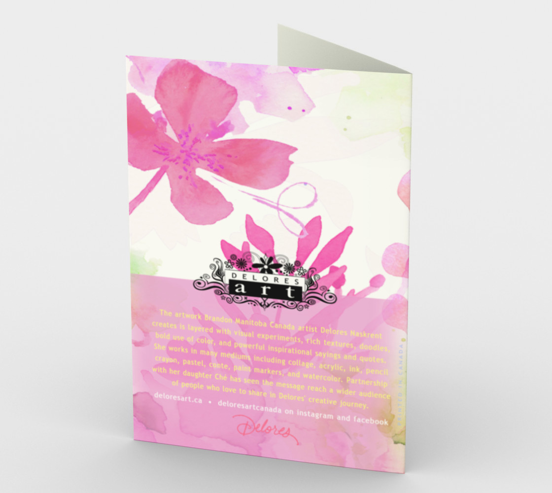 Aperçu de 0623 I’ll Never Forget Your Kindness Stationery Card by Deloresart #2