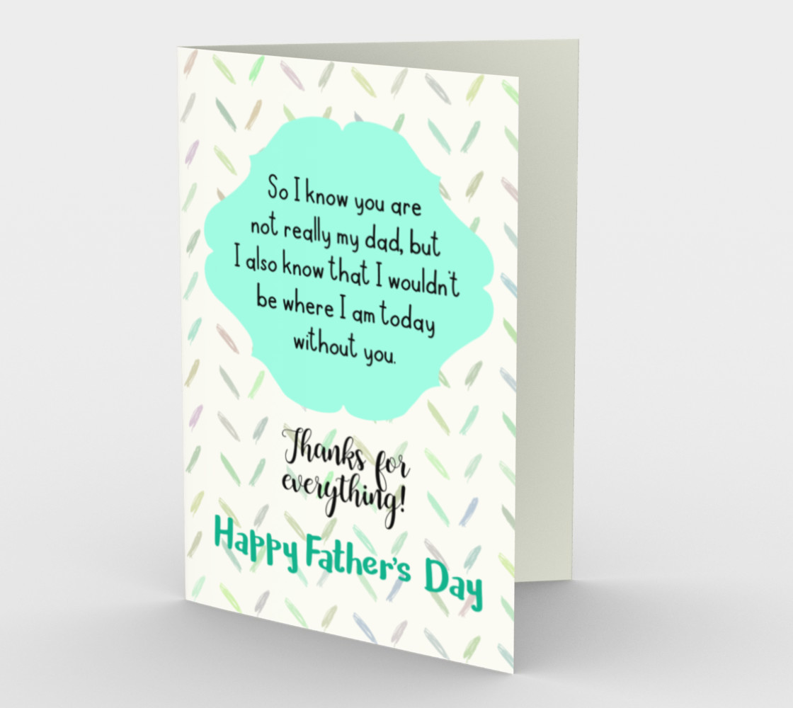 1076.Not Really My Dad Card by Deloresart preview #1