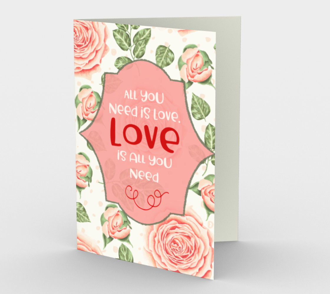 1154. All You Need Is Love v.2 Card by Deloresart Miniature #2