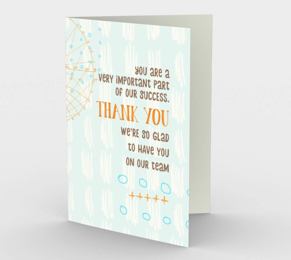 1159. Glad To Have You On Our Team Card by Deloreart Miniature #2