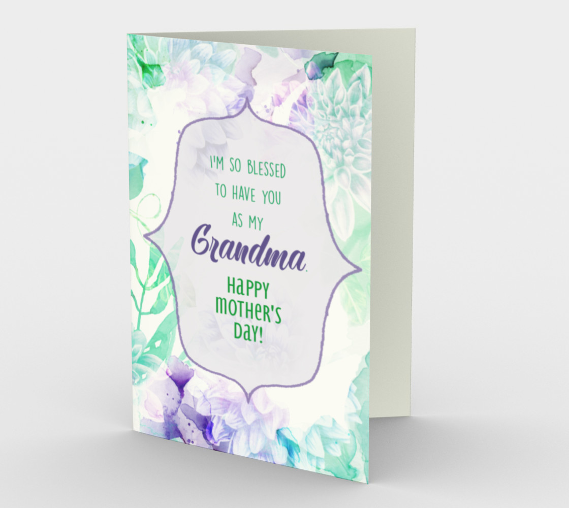 1192. So Blessed You're My Grandma Card by Deloresart preview #1