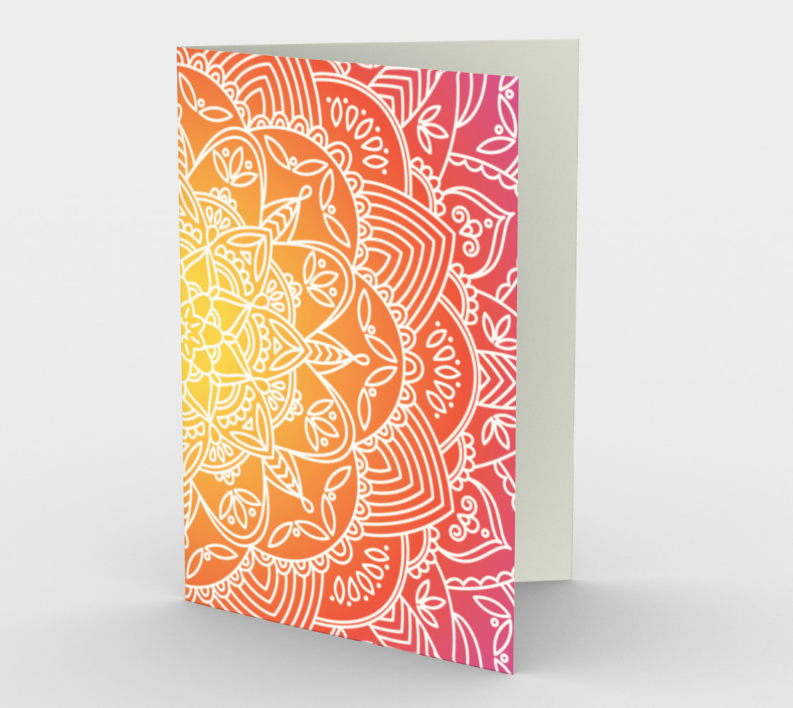 Aperçu de Trendy Gradient Mandala Design #1