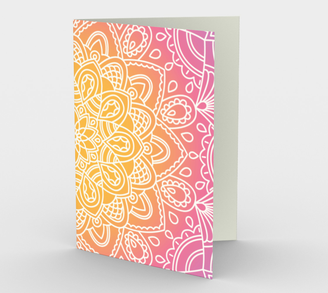 Aperçu de Trendy Gradient Mandala Design #1
