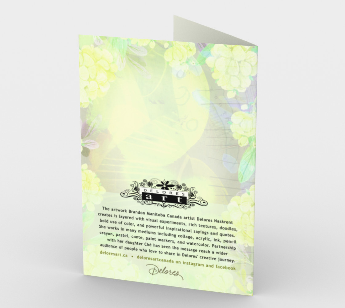 1267 Reality Is You'll Grieve Forever Stationery Card by Deloresart preview #2