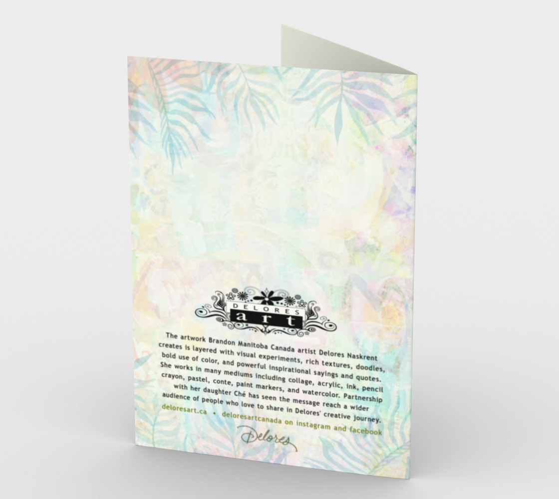 1273 Beyond Us All Floral Stationery Card by Deloresart preview #2