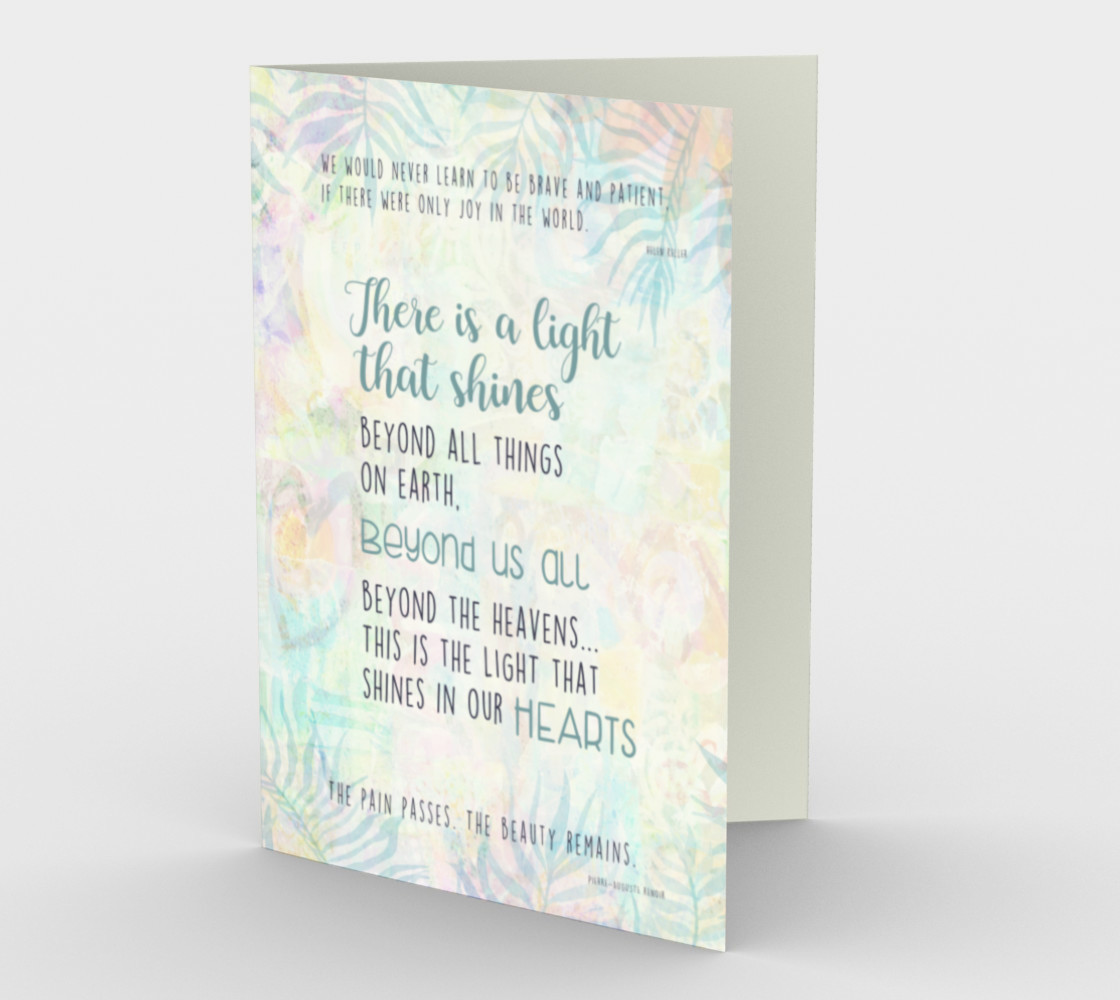 1273 Beyond Us All Floral Stationery Card by Deloresart preview #1
