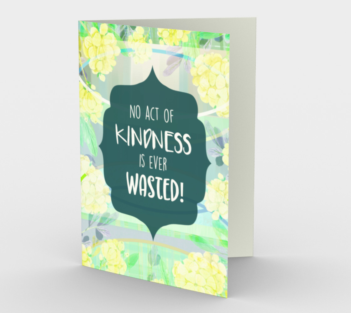 1275 No Act Of Kindness Stationery Card by Deloresart preview #1