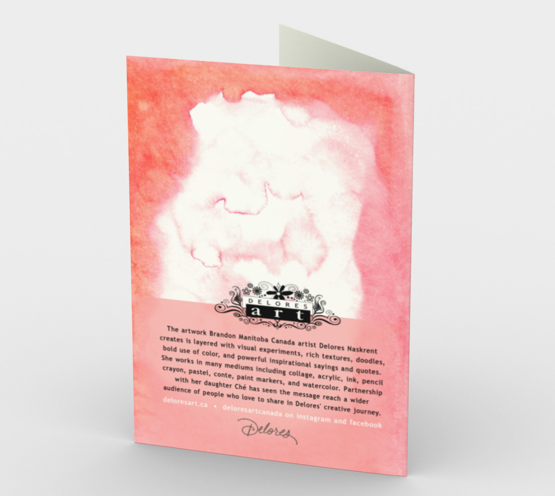 1388 I Will Hold You In My Heart Stationery Card by Deloresart preview #2