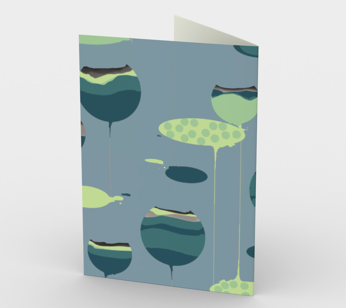 Aperçu de Drops Stationary Card - Blank Inside #2