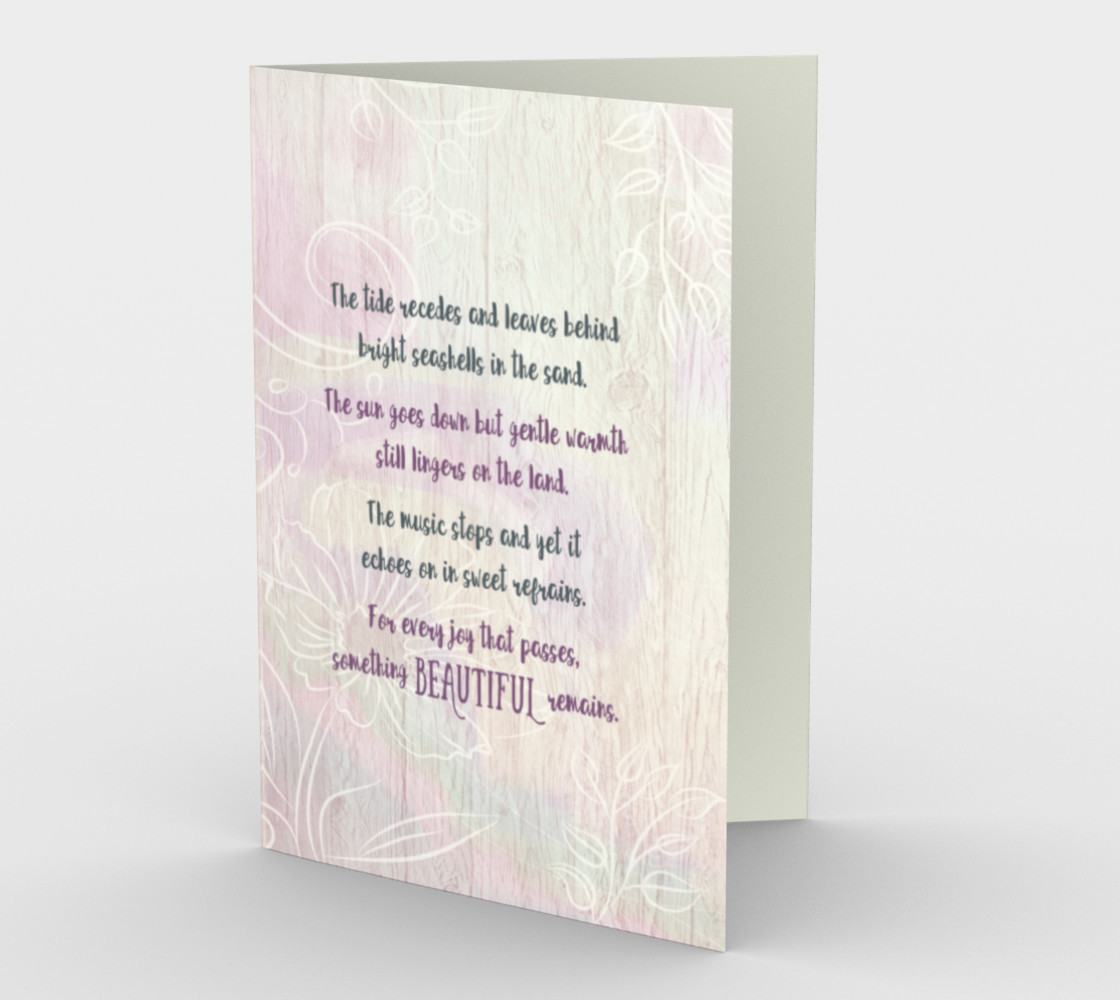 0620 The Tide Recedes Sympathy Card by Deloresart preview #1