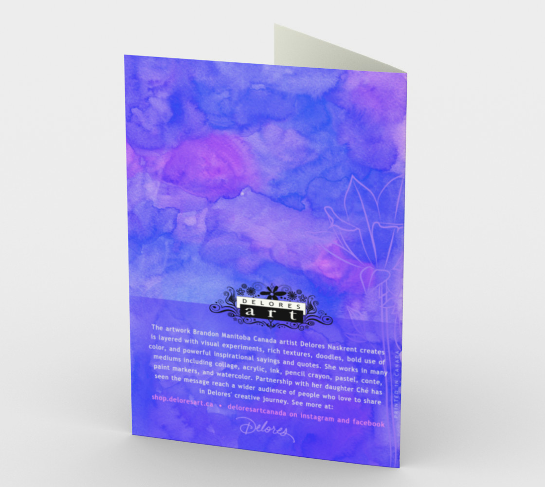 0887 The Reality Is You Will Grieve Forever Card by Deloresart preview #2