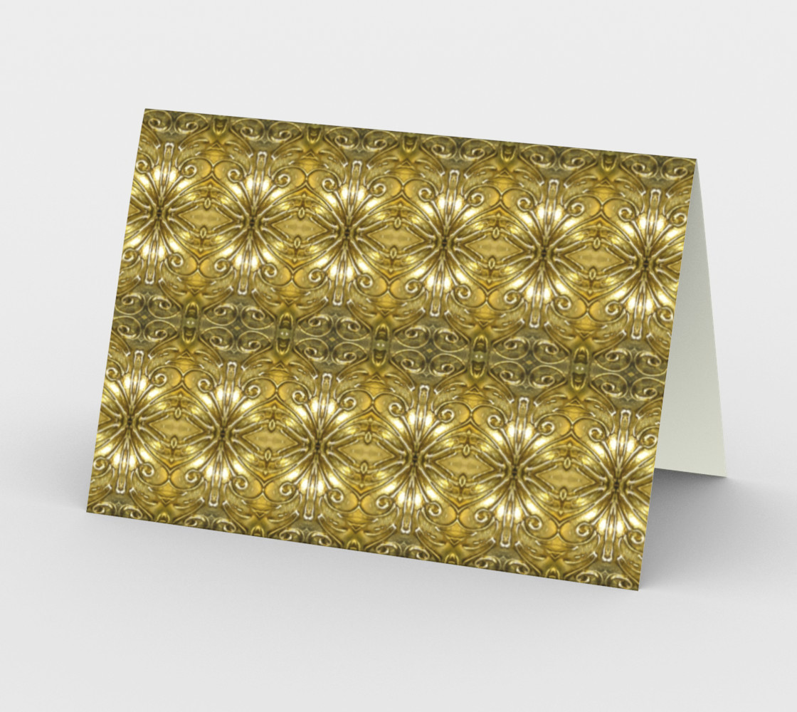 Aperçu de Golden Ornate Pattern Stationery #2