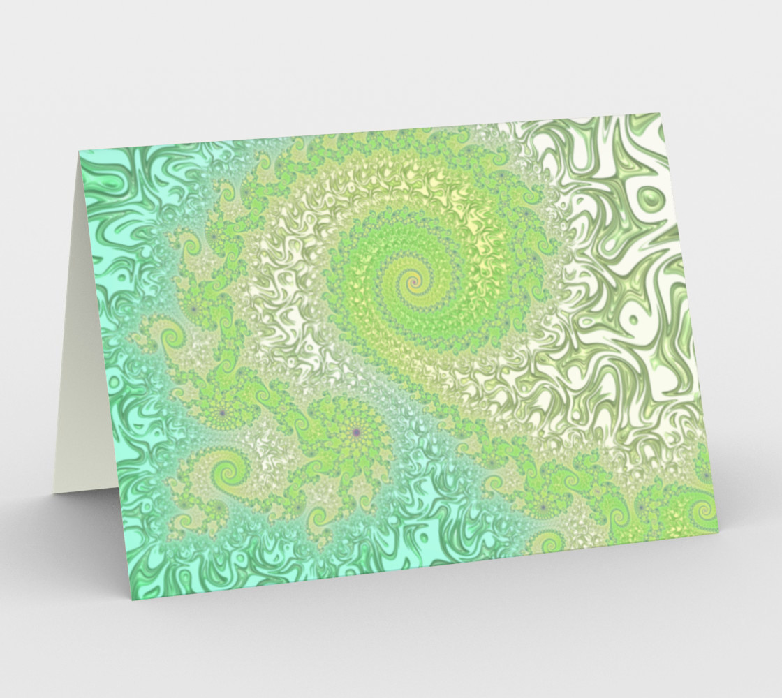 Aperçu 3D de Springtime Garden Greeting Card
