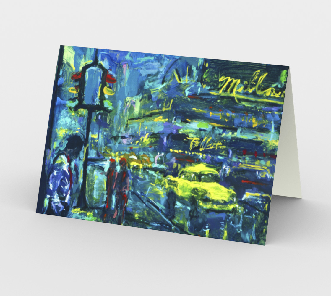 Lady Nighthawk Invitation Card (blank set of 3 w/envelopes) preview #2