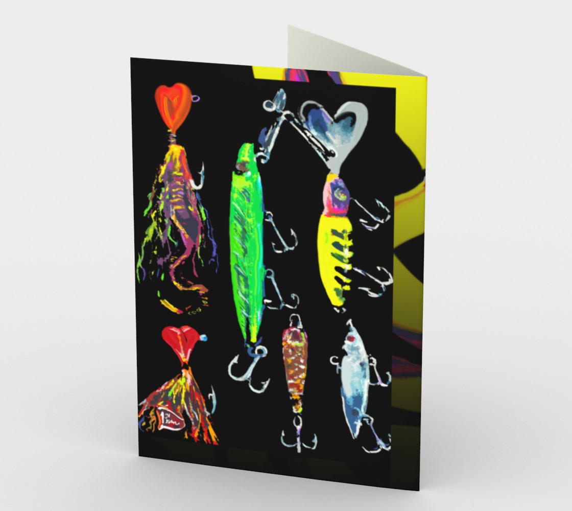 The New a-Lure-ing You 3-d Stationary Card (blank set of 3 w/envelopes) preview #2