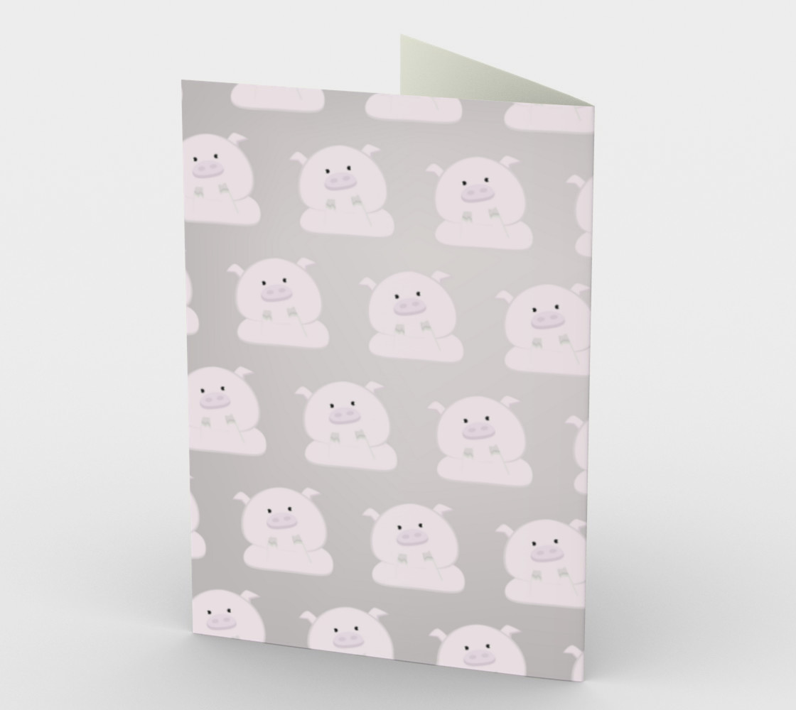Pink Piggies on Grey preview #2