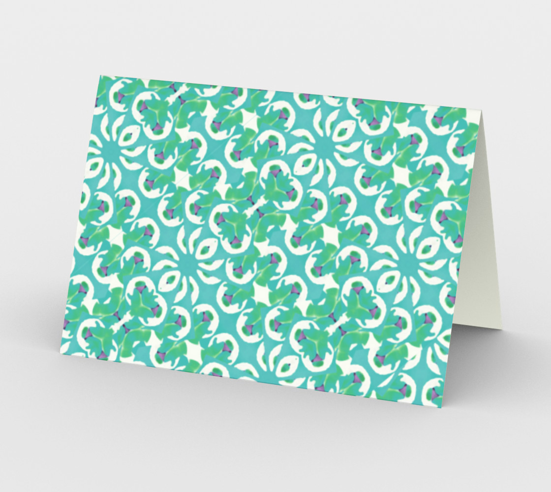 Colorful Abstract Print Pattern Stationery Miniature #3