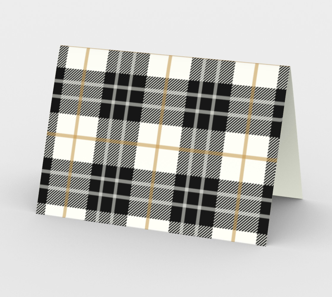 Black White and Gold Plaid preview #2