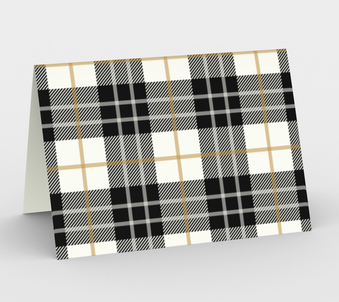 Black White and Gold Plaid preview #1