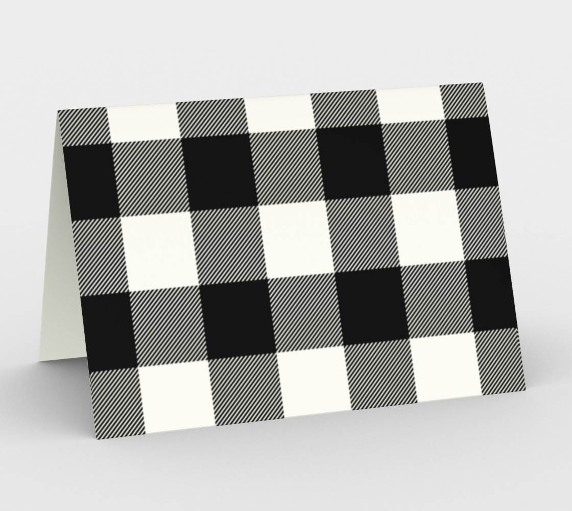 Black and White Plaid 3D preview