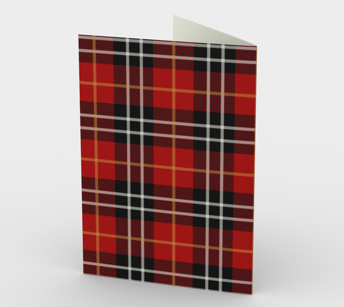 Red Black White & Gold Plaid preview #2
