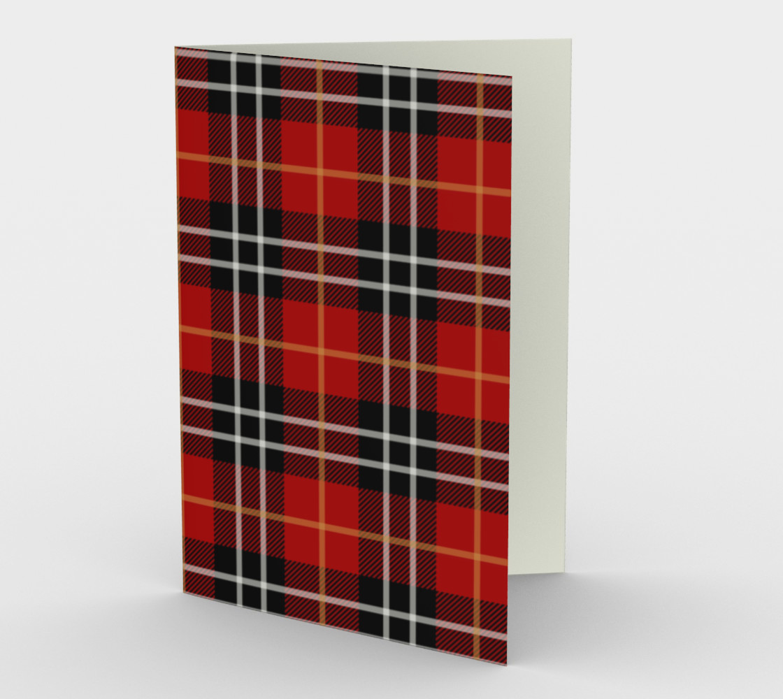 Red Black White & Gold Plaid preview #1