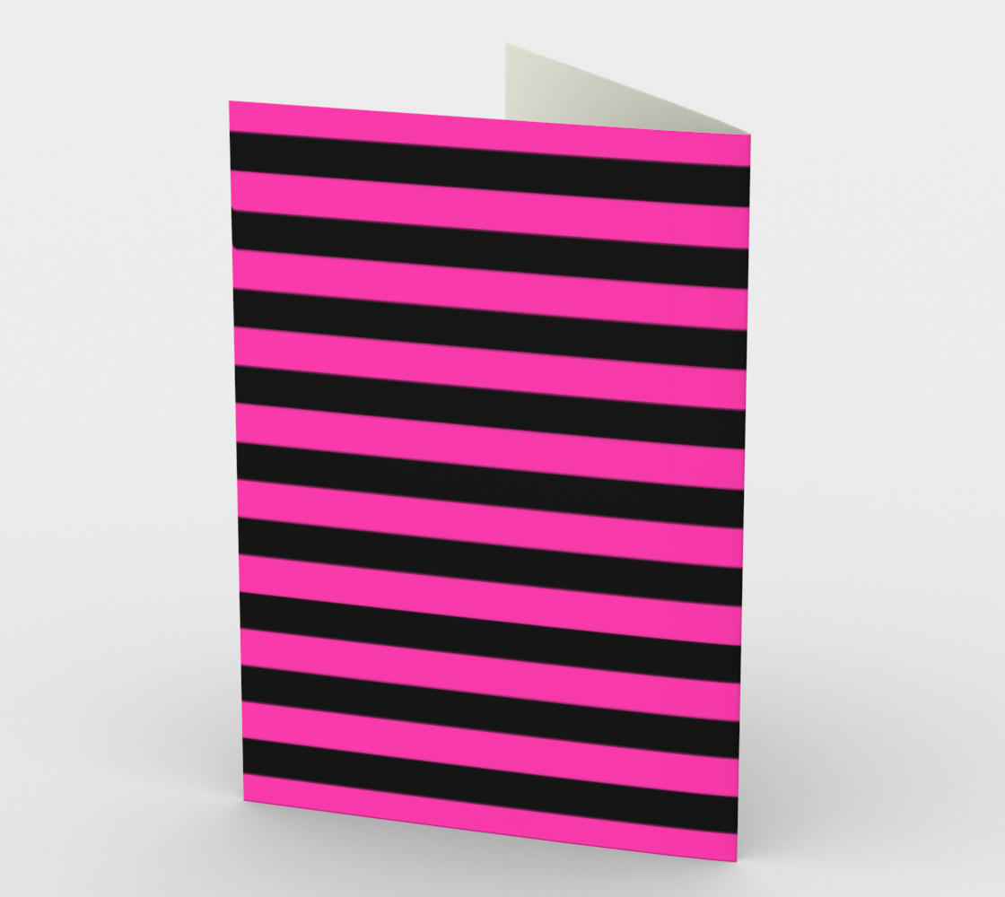 Hot Pink and Black Stripes preview #2