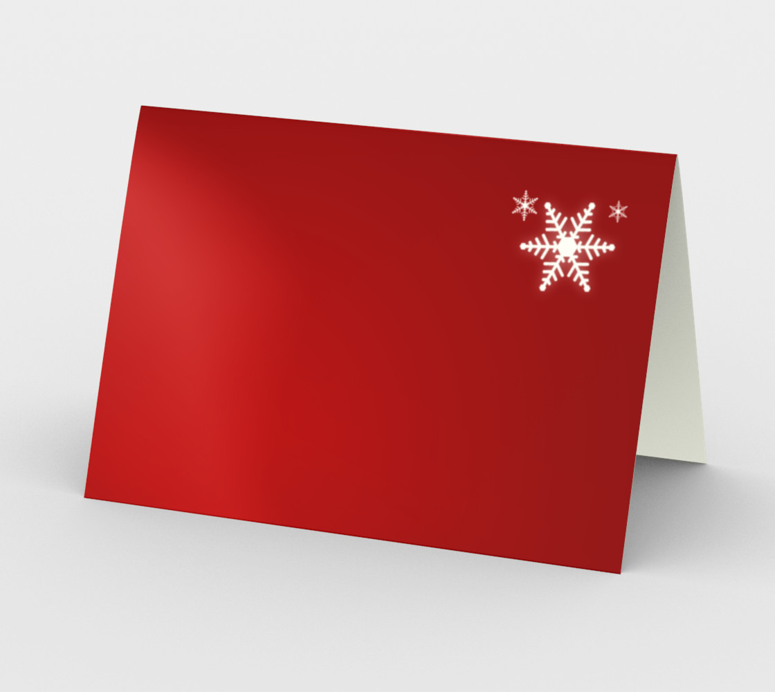 Winter Snowflakes Red Christmas preview #2