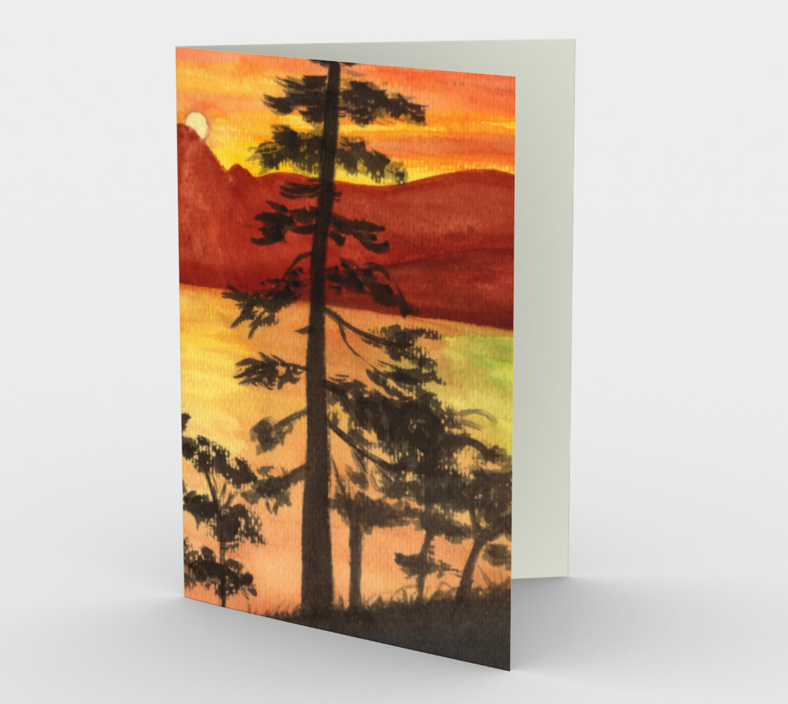 Sunset Stationery Card Miniature #2