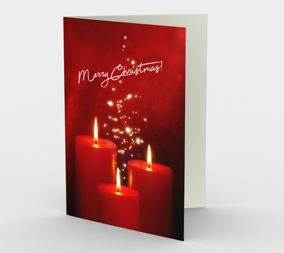 Christmas Candles Red Gold Magic preview #1