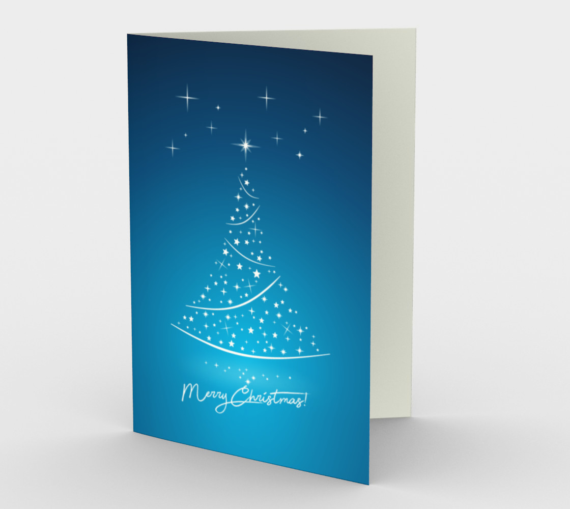 Magic Christmas Tree Blue 3D preview