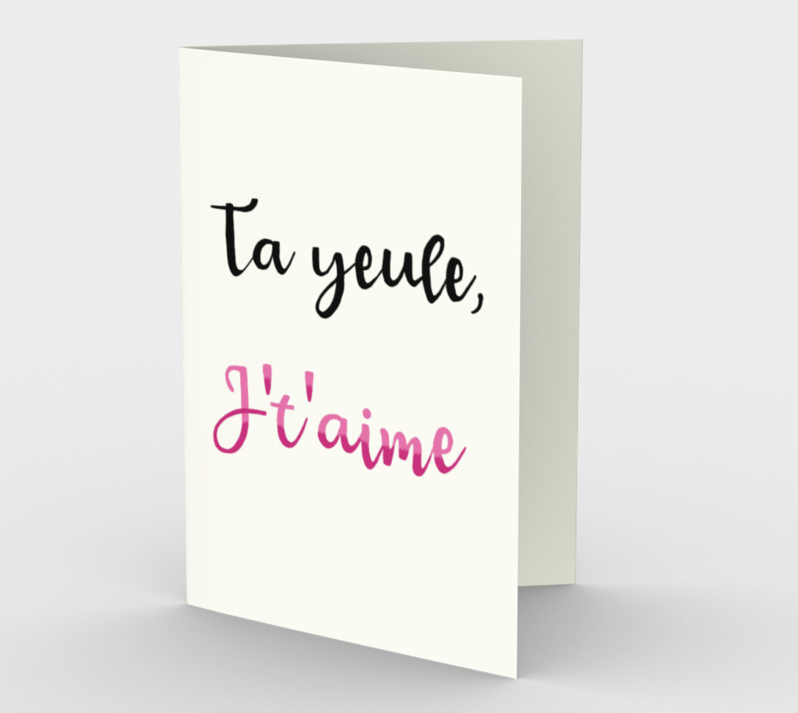 Ta yeule, j't'aime preview #1