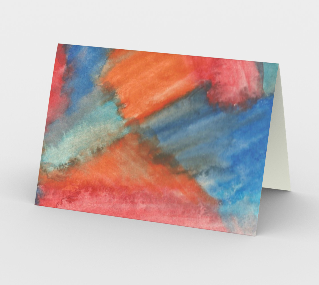 Stained Glass Brush Strokes Card preview #2