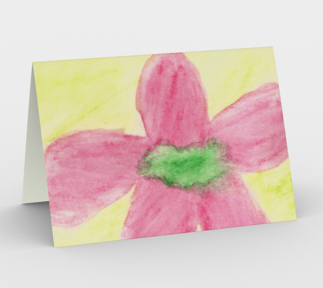 Pink Flower Blossom Card preview #1