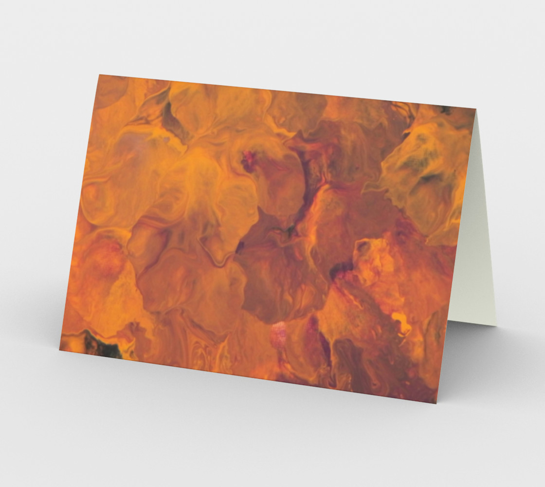 Sunset Flowers Card preview #2