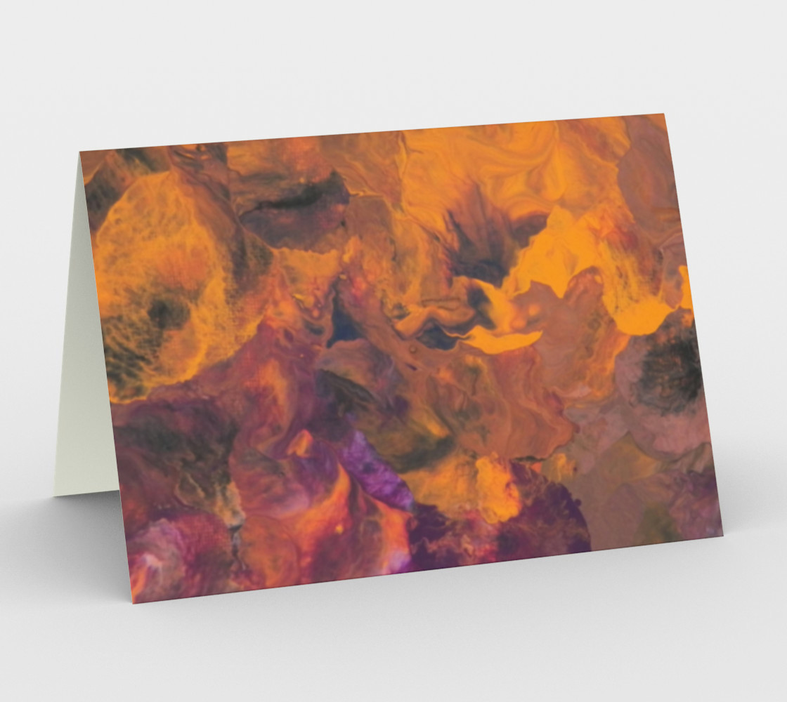 Sunset Flowers Card preview #1