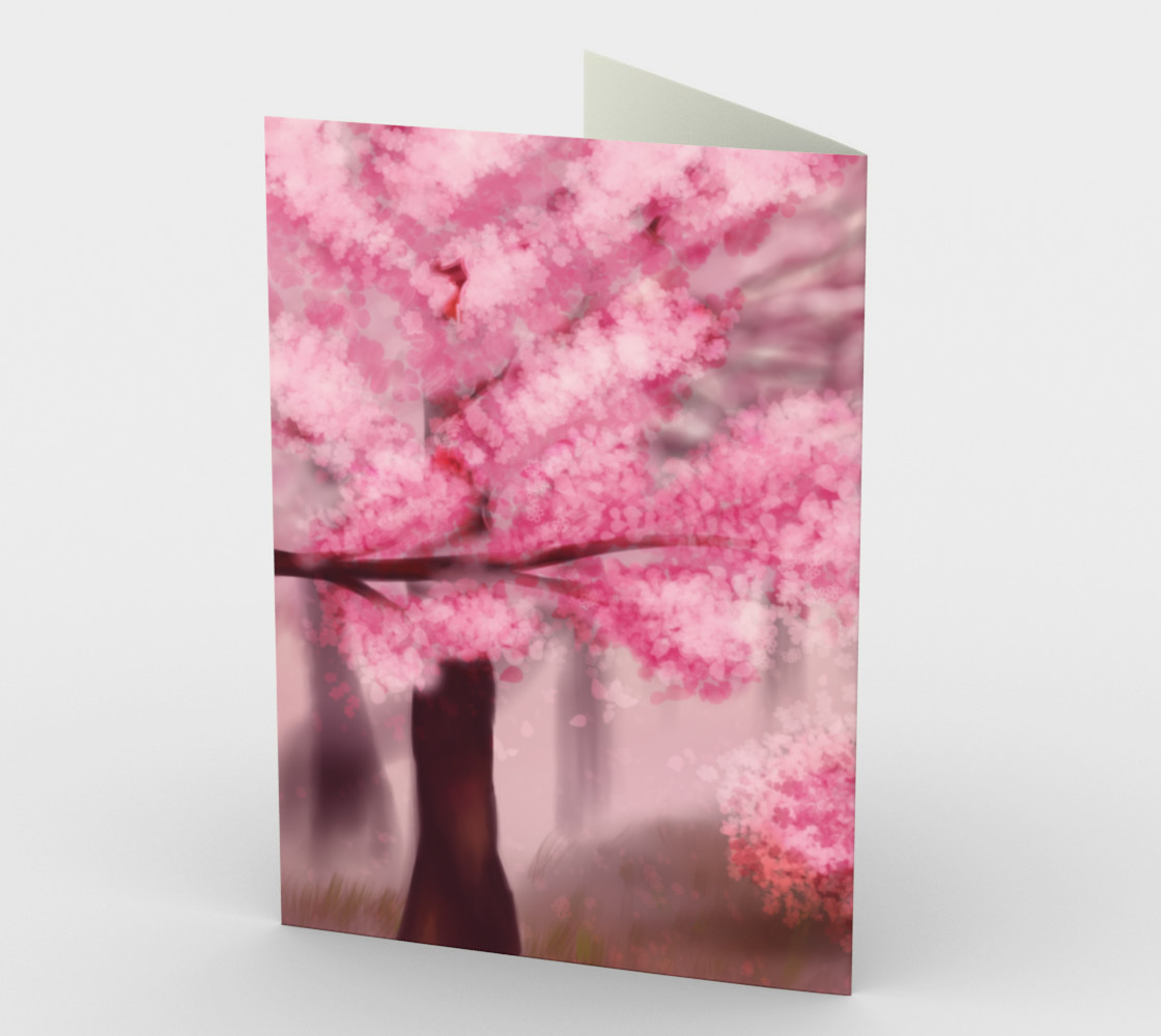 Aperçu de Blooming Pink Sakura branches digital art #2