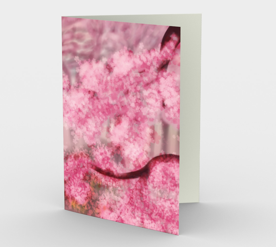 Aperçu de Blooming Pink Sakura branches digital art #1