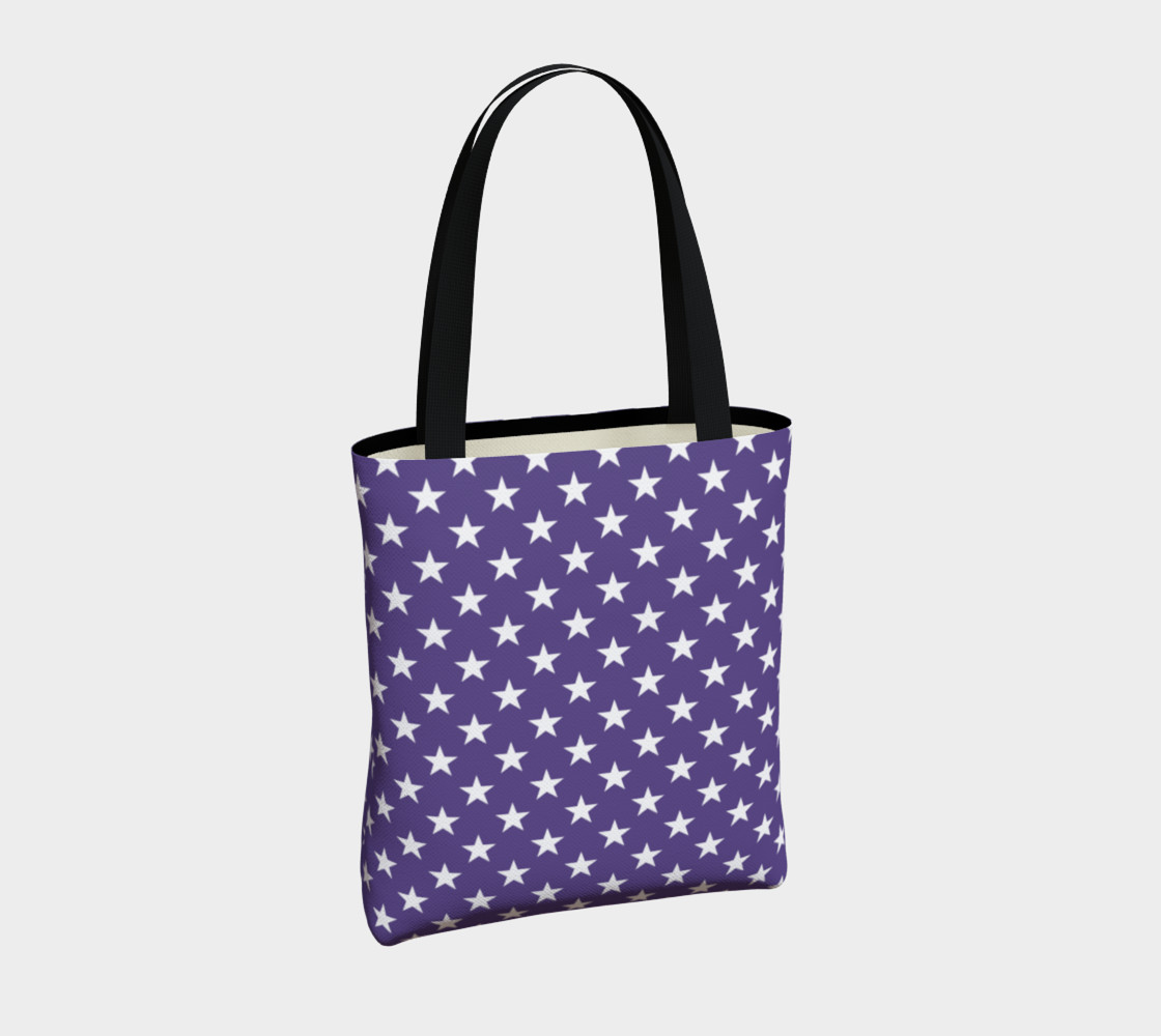 White Stars on Ultra Violet Purple preview #4