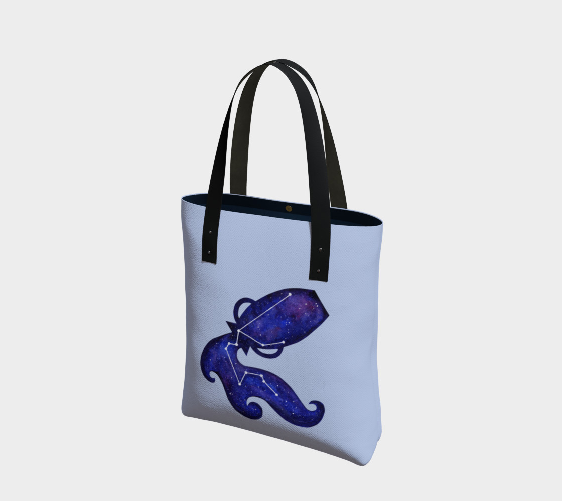 Astrological sign Aquarius constellation Tote Bag 3D preview