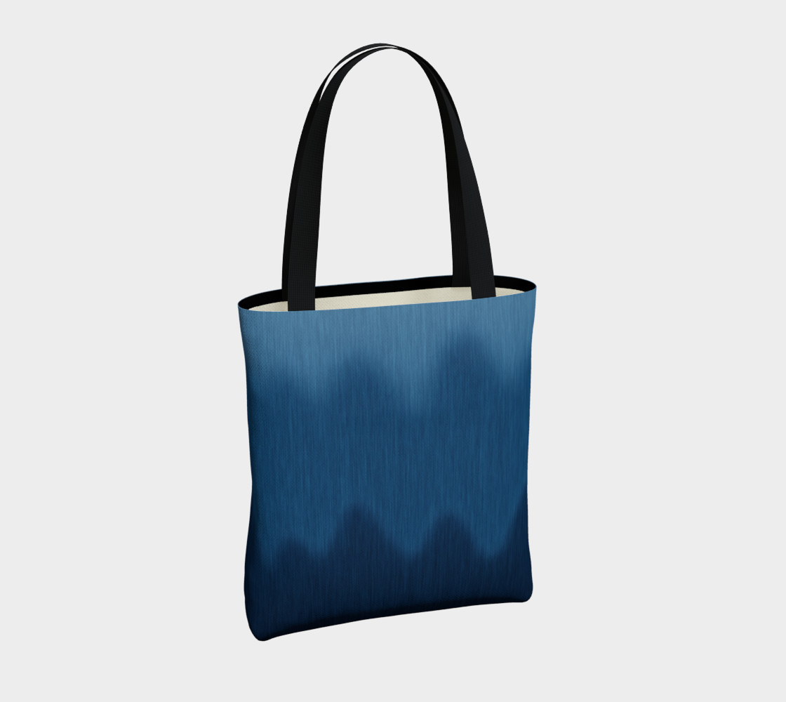 Faux Denim Blue Jean Pattern Ombre Wave preview #4