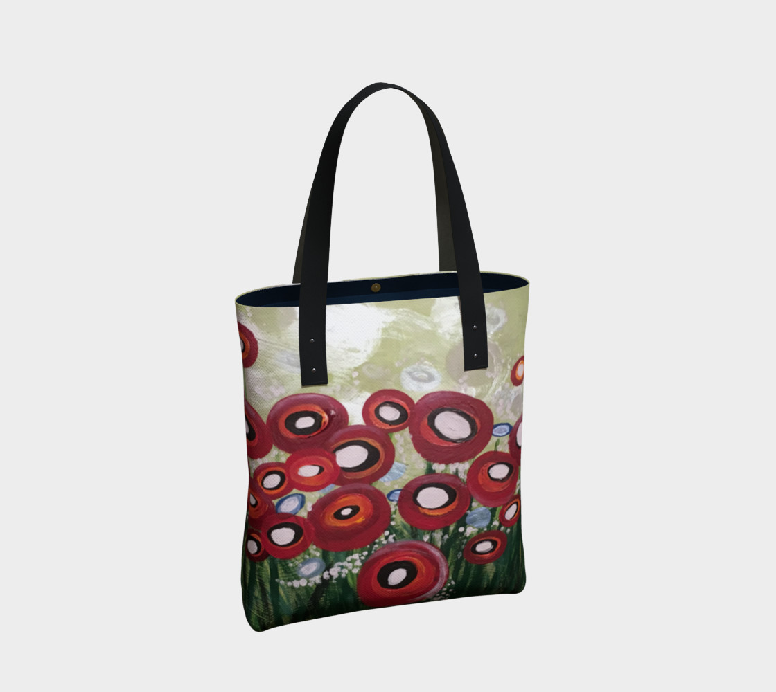 Whimsical Poppy Tote Bag preview #2