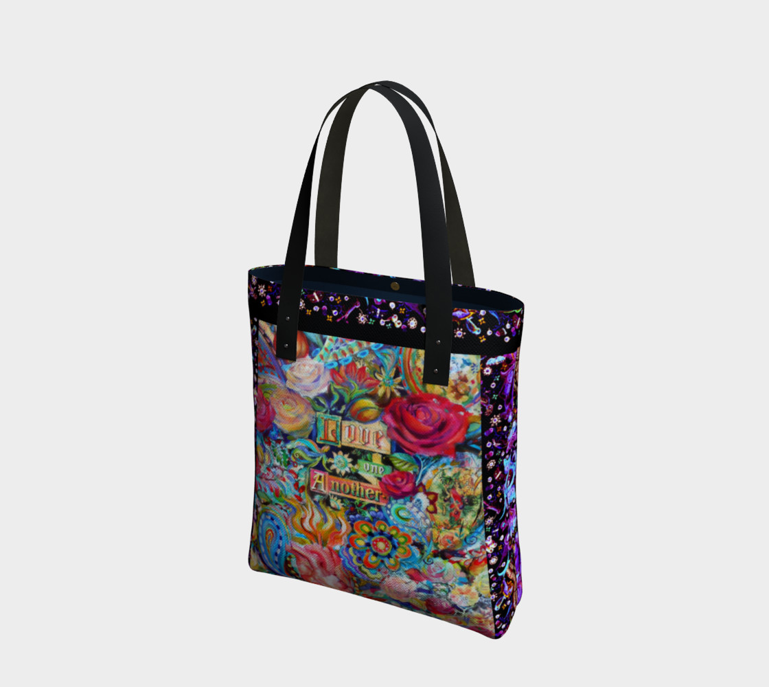 Love One Another Canvas Tote Bag 3D preview