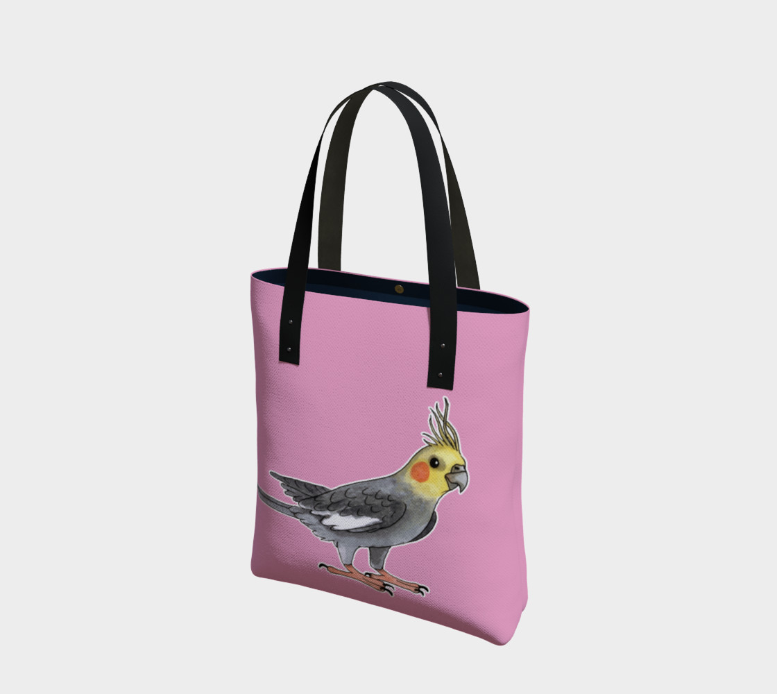 Cockatiel bird Tote Bag 3D preview