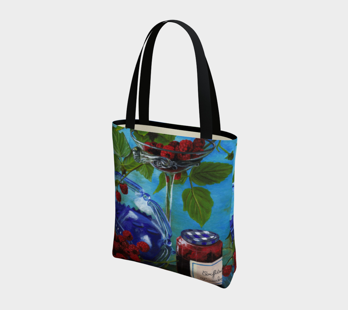 Still life with raspberries Tote Bag preview #3
