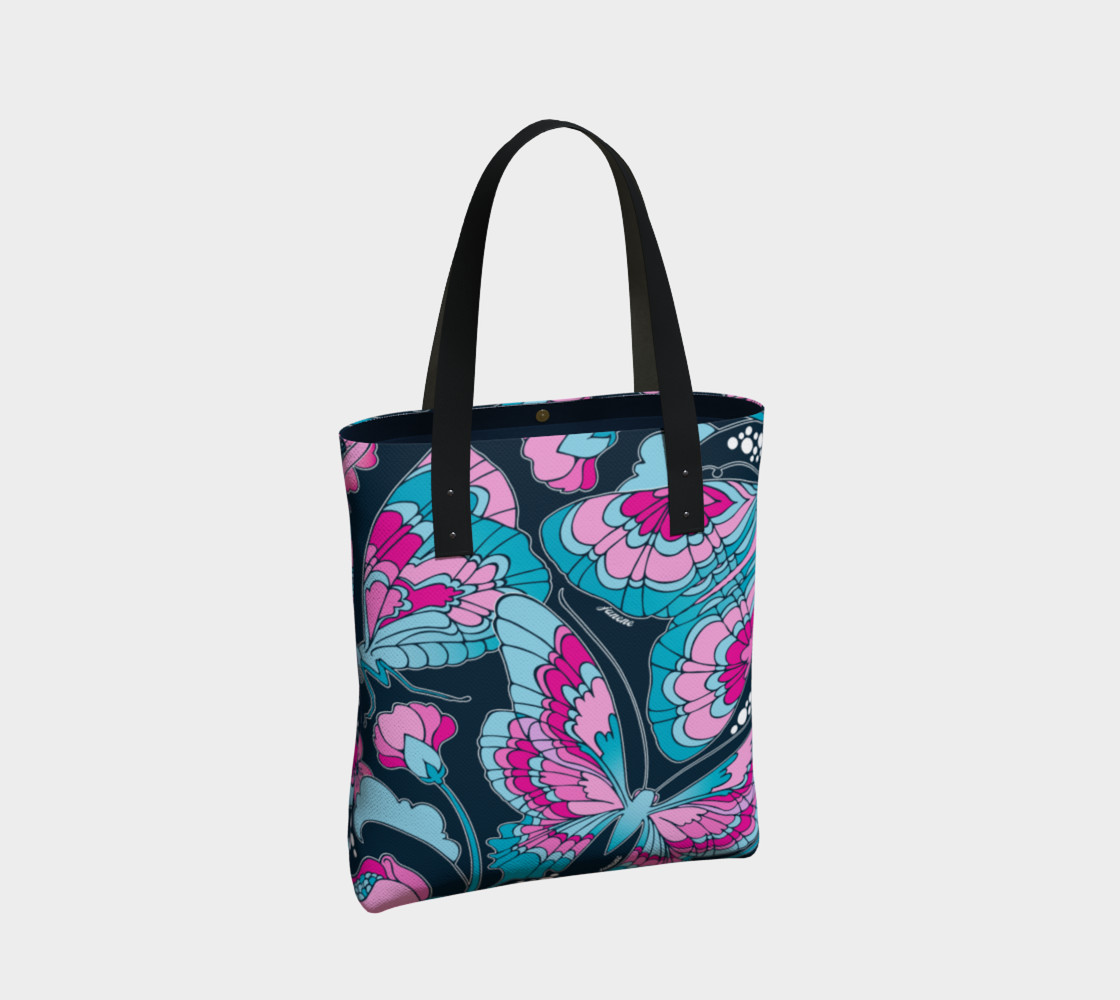 Abstract Butterfly - Blue Tote Bag preview #2