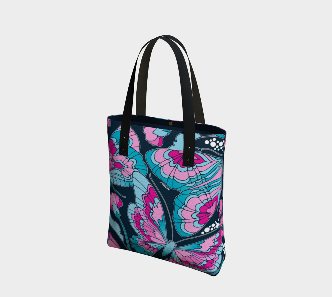 Abstract Butterfly - Blue Tote Bag preview #1