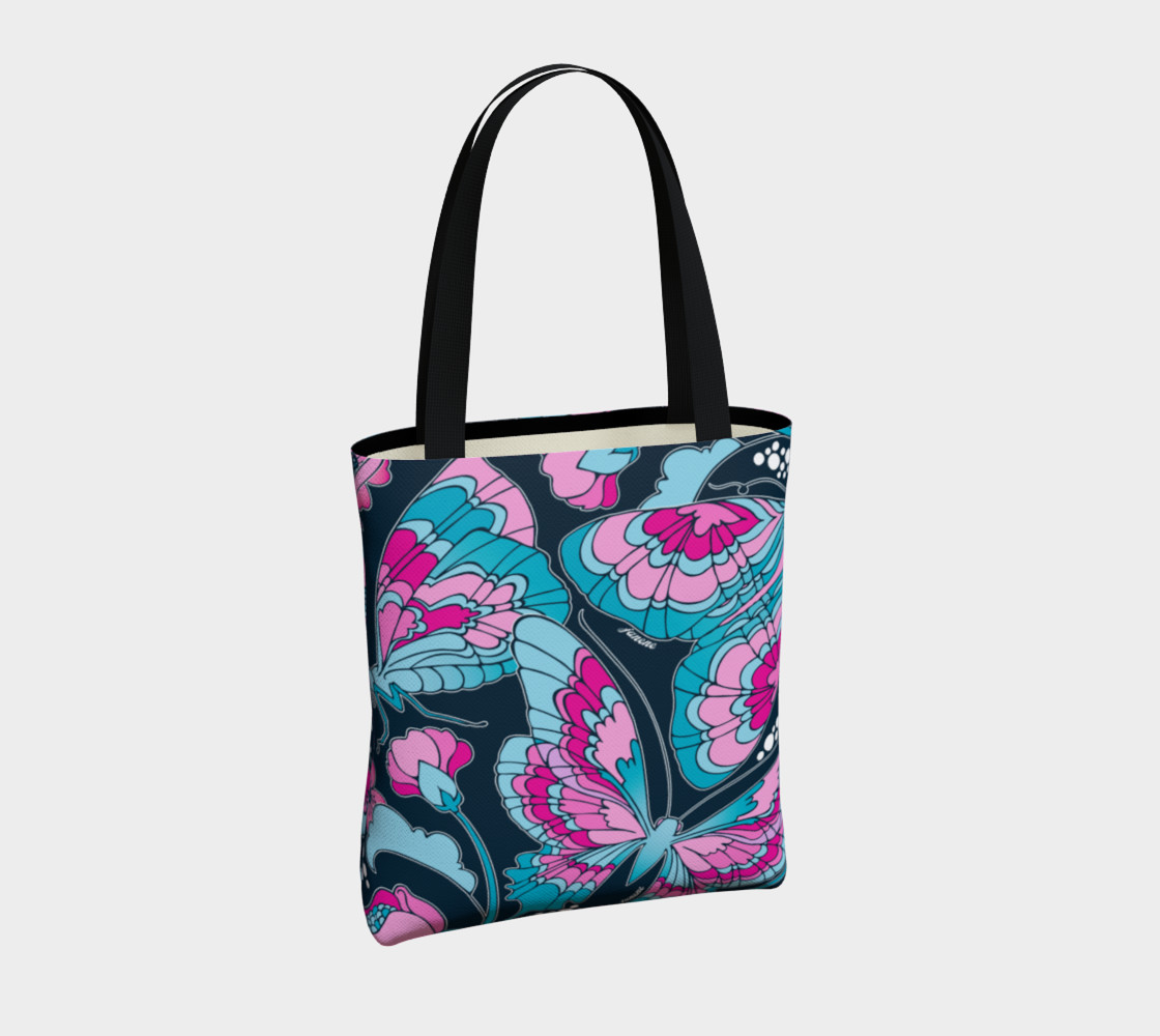 Abstract Butterfly - Blue Tote Bag preview #4