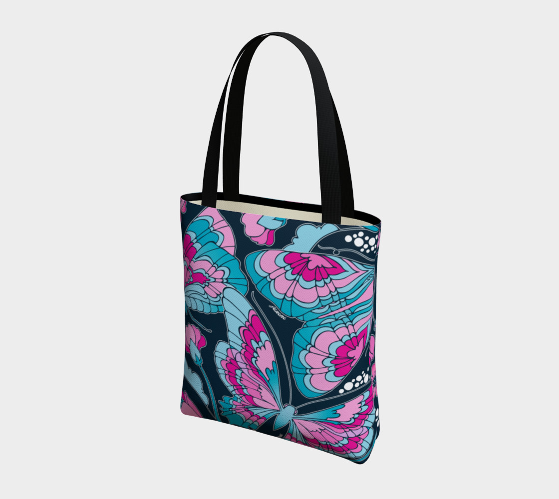 Abstract Butterfly - Blue Tote Bag preview #3