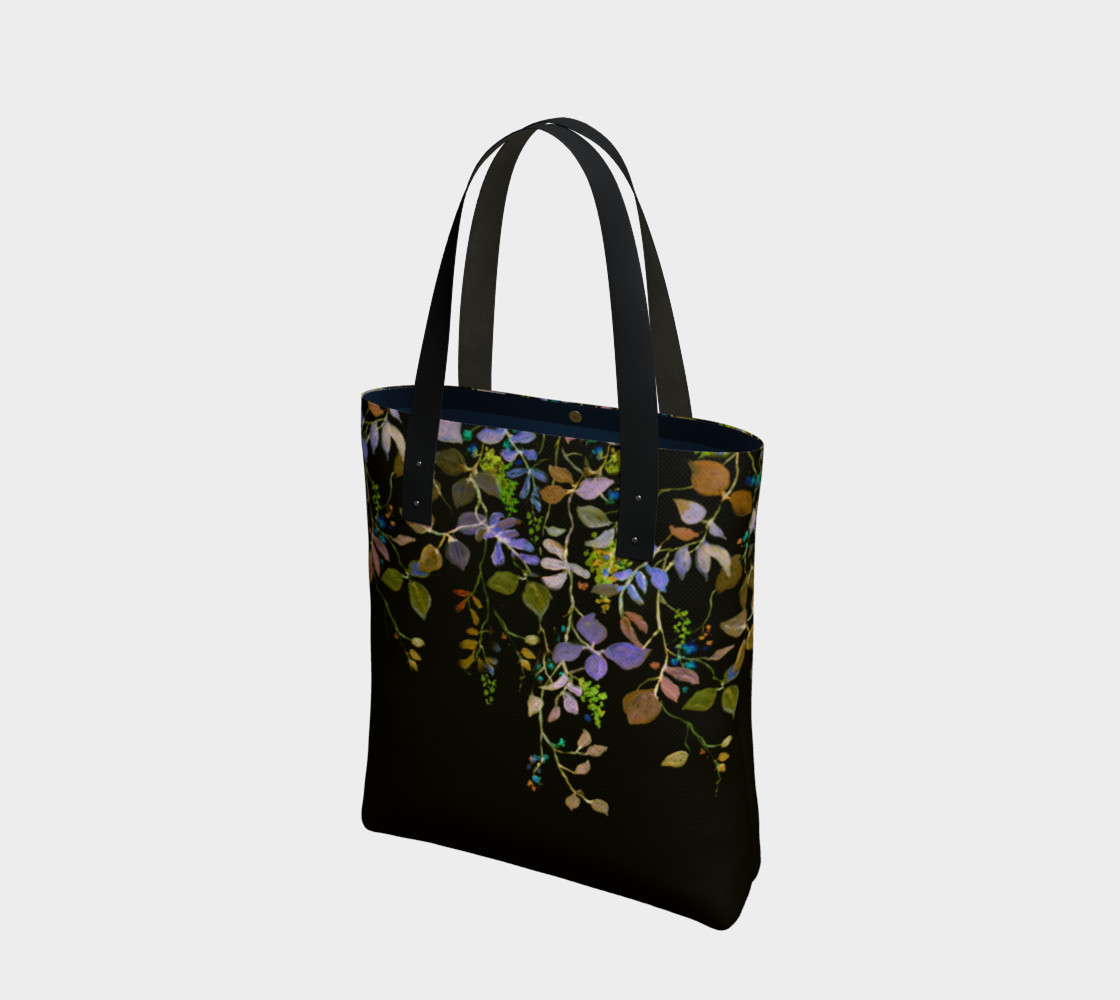 Midnight Garden Canvas Tote Bag preview #1